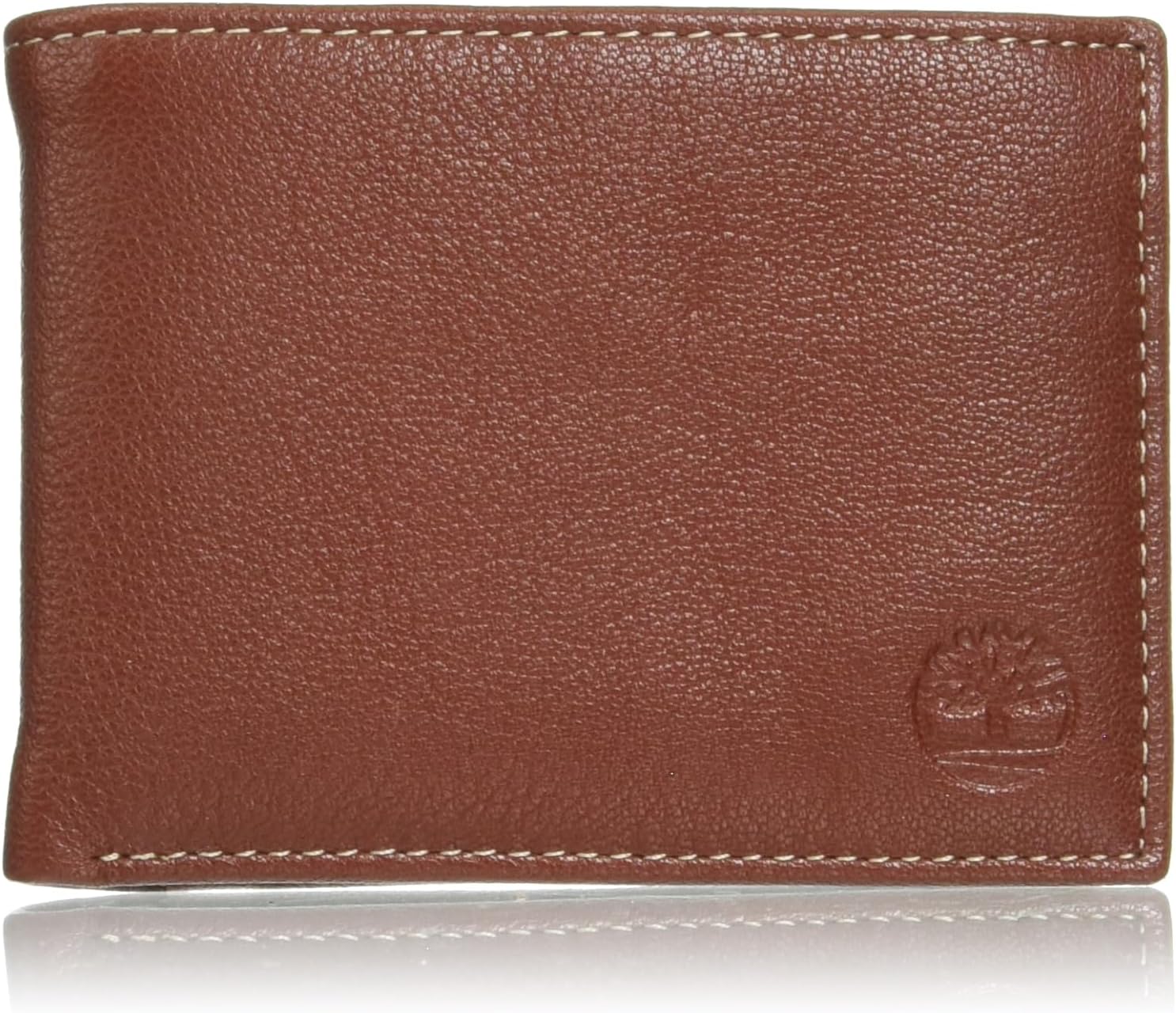 Timberland Males’s Leather-based Passcase Safety RFID Pockets, Brown, One Dimension